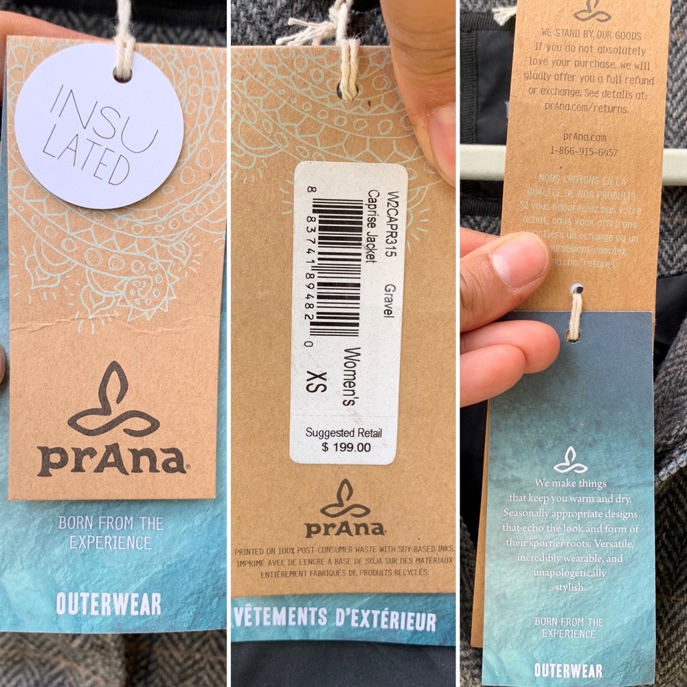 Prana insulated Caprise jacket w/detachable layer - Picture 16 of 16